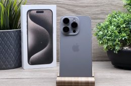 Hibátlan iPhone 15 Pro Natural Titanium 256GB 2 ÉV Garanciával 93%