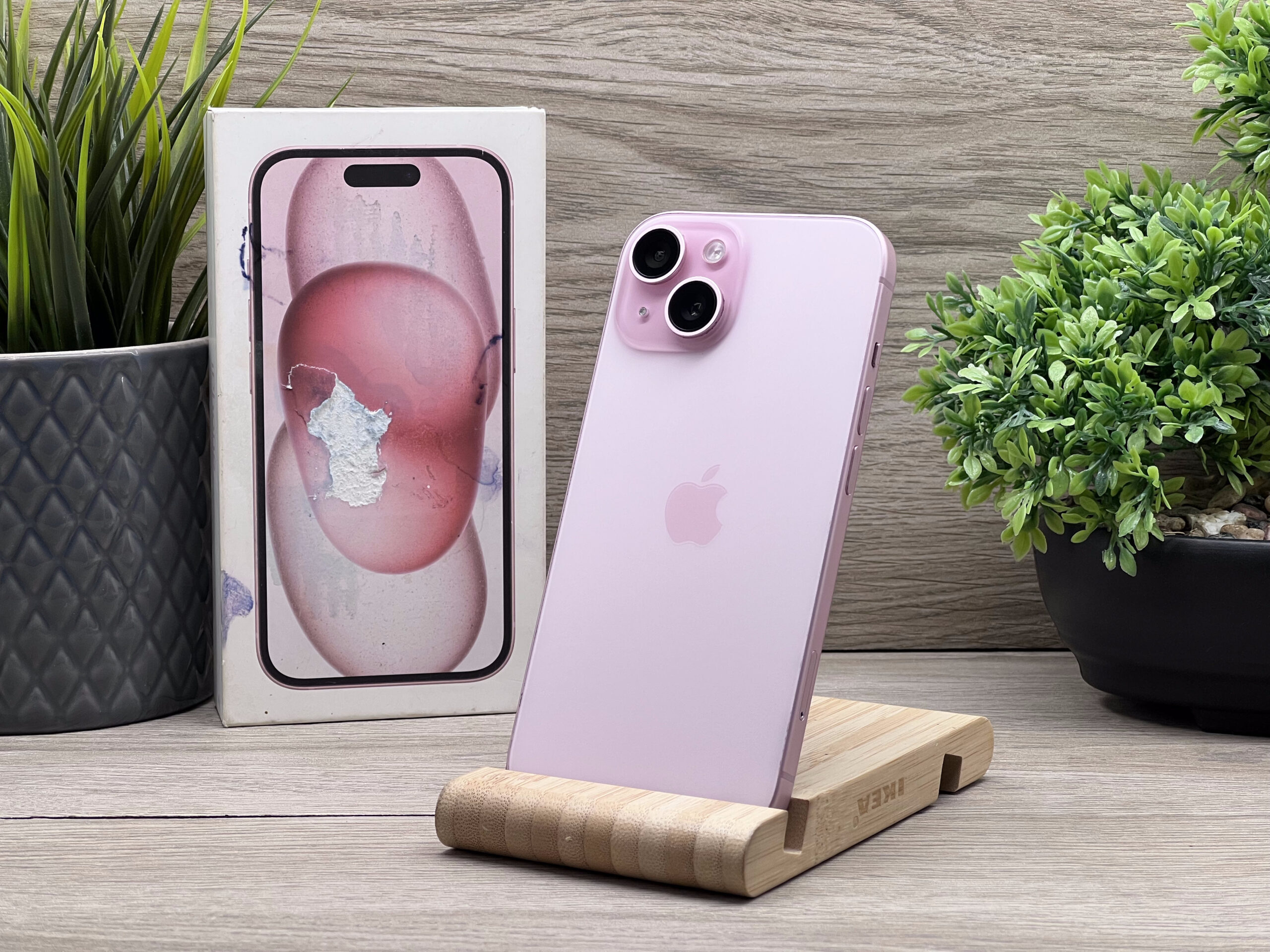 Hibátlan iPhone 15 Pink 128GB 2 ÉV Garanciával 100%