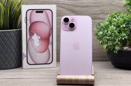 Hibátlan iPhone 15 Pink 128GB 2 ÉV Garanciával 100%