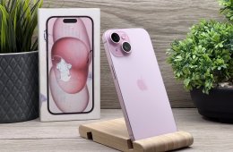 Hibátlan iPhone 15 Pink 128GB 2 ÉV Garanciával 100%