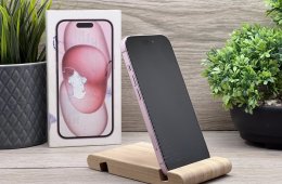 Hibátlan iPhone 15 Pink 128GB 2 ÉV Garanciával 100%