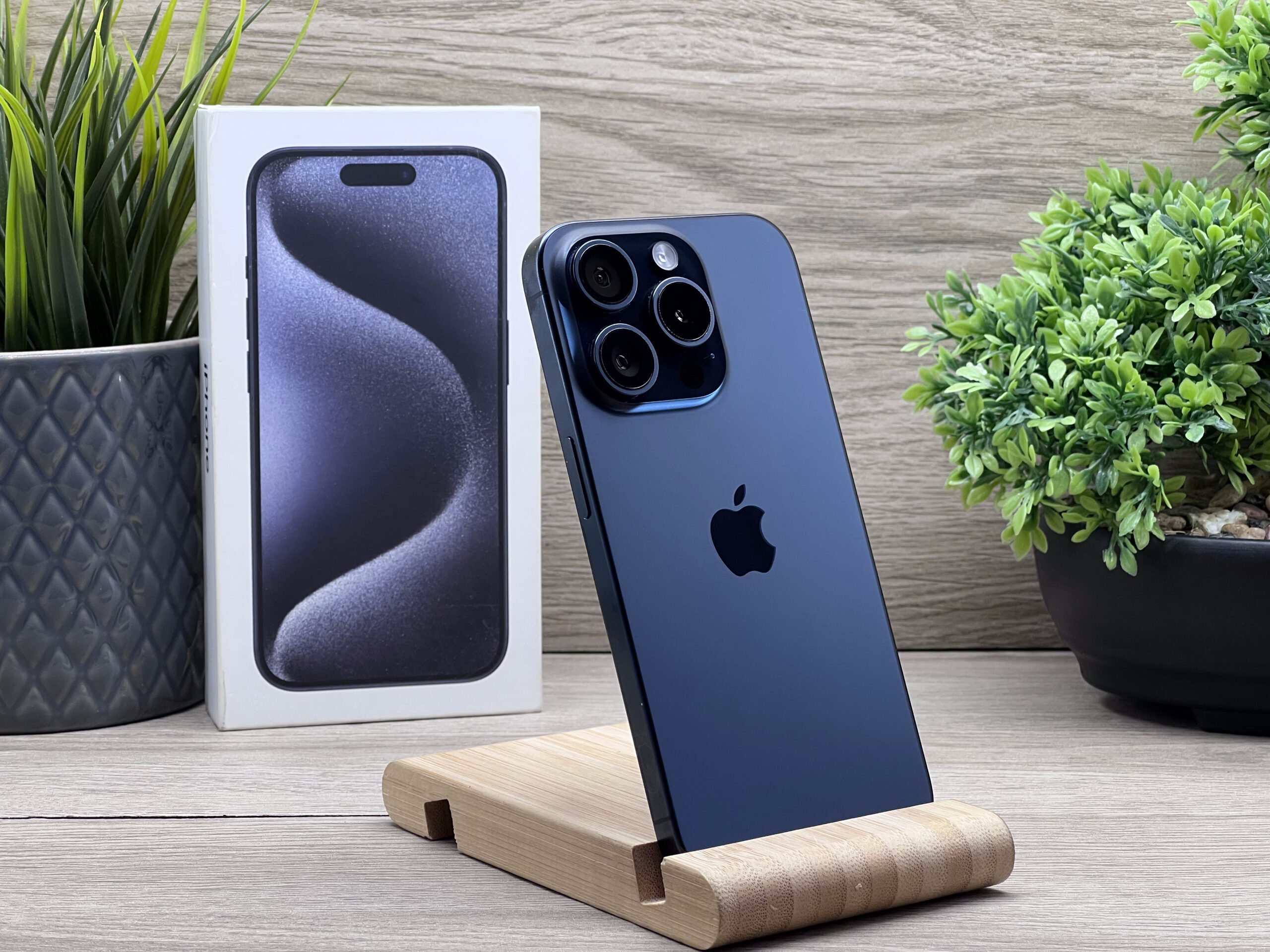iPhone 15 Pro Blue Titanium 128GB 2 ÉV Garanciával 93%