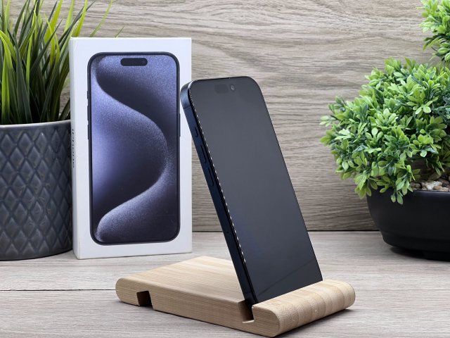 iPhone 15 Pro Blue Titanium 128GB 2 ÉV Garanciával 93%