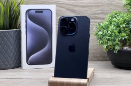 iPhone 15 Pro Blue Titanium 128GB 2 ÉV Garanciával 93%