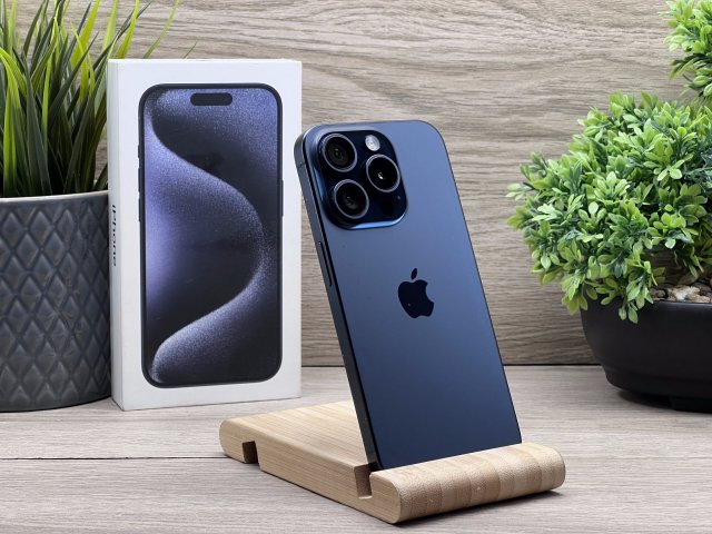 iPhone 15 pro Blue Titanium 128GB 2 ÉV Garanciával 100%