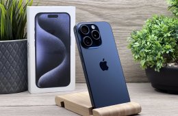 iPhone 15 pro Blue Titanium 128GB 2 ÉV Garanciával 100%