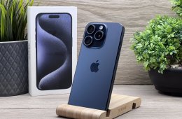 iPhone 15 pro Blue Titanium 128GB 2 ÉV Garanciával 100%
