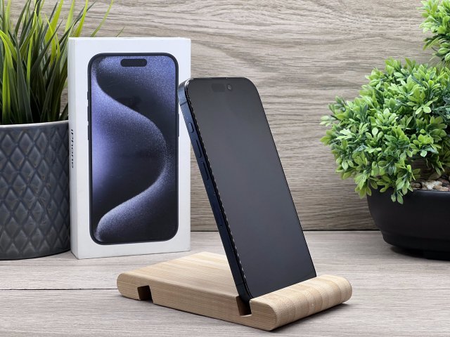 iPhone 15 pro Blue Titanium 128GB 2 ÉV Garanciával 100%
