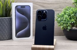 iPhone 15 pro Blue Titanium 128GB 2 ÉV Garanciával 100%