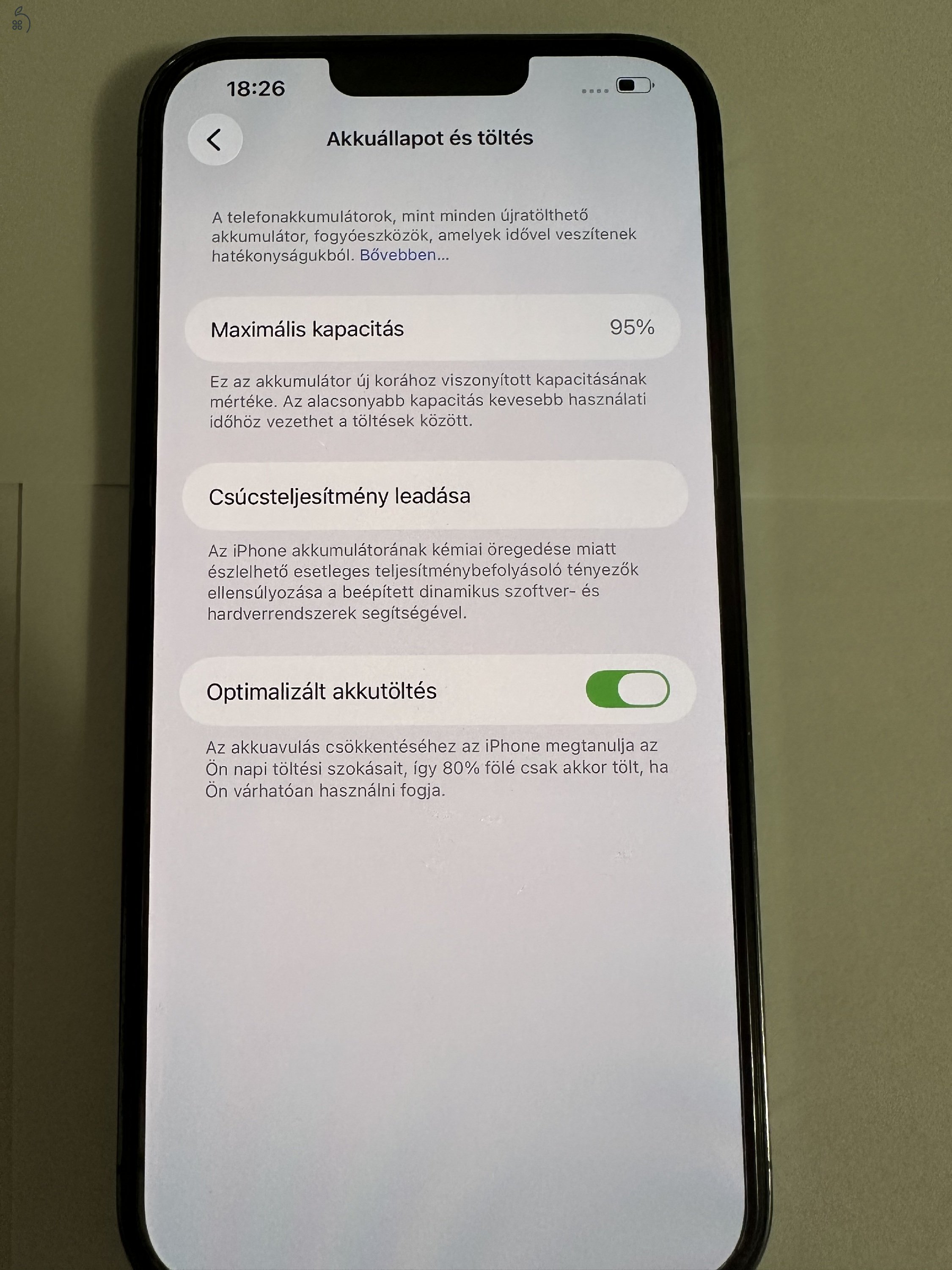 iPhone 13 Pro Max 128GB Sierra Blue 95% Akku Face ID hibás