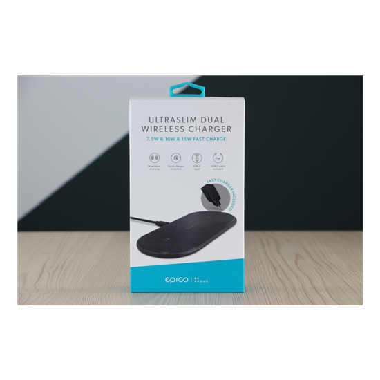 Használt Epico Ultraslim DUAL wireless charger US-2702