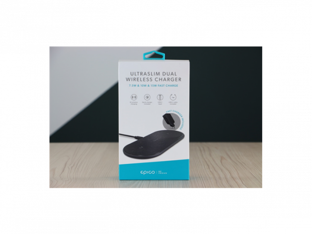 Használt Epico Ultraslim DUAL wireless charger US-2702