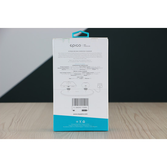 Használt Epico Ultraslim DUAL wireless charger US-2702