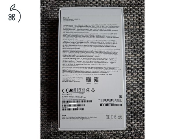 iPhone 13 Midnight (éjfekete) 128 GB kártyafüggetlen + Ajándék tokok