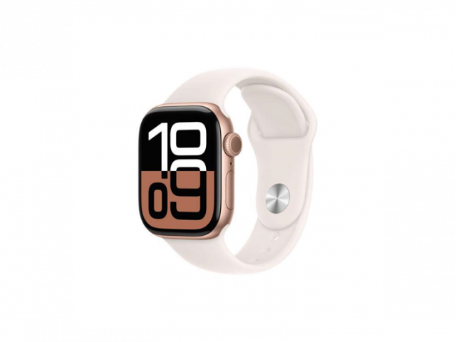 Apple Watch S10 GPS 46mm Rose Gold Alu Case with Light Blush Sport Band - S/M