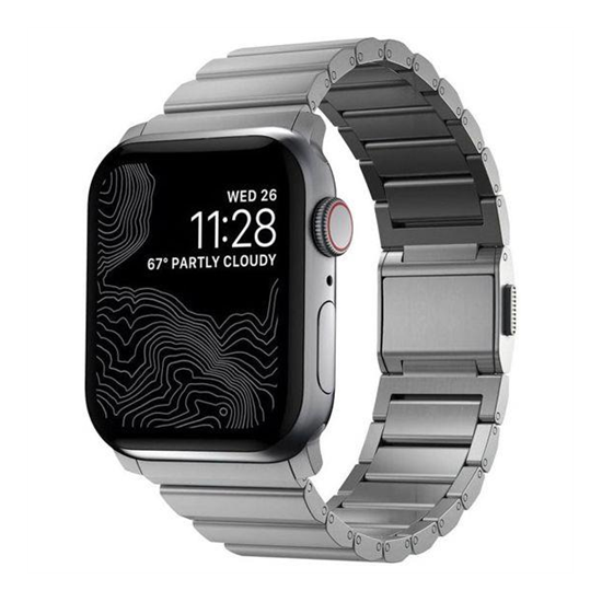 Nomad Titanium Band, silver - Apple Watch Ultra (49mm) 8/7 (45mm)/6/SE/5/4 (44mm)/3/2/1 (42mm)