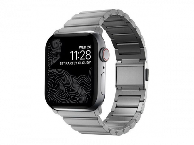 Nomad Titanium Band, silver - Apple Watch Ultra (49mm) 8/7 (45mm)/6/SE/5/4 (44mm)/3/2/1 (42mm)