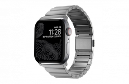 Nomad Titanium Band, silver - Apple Watch Ultra (49mm) 8/7 (45mm)/6/SE/5/4 (44mm)/3/2/1 (42mm)
