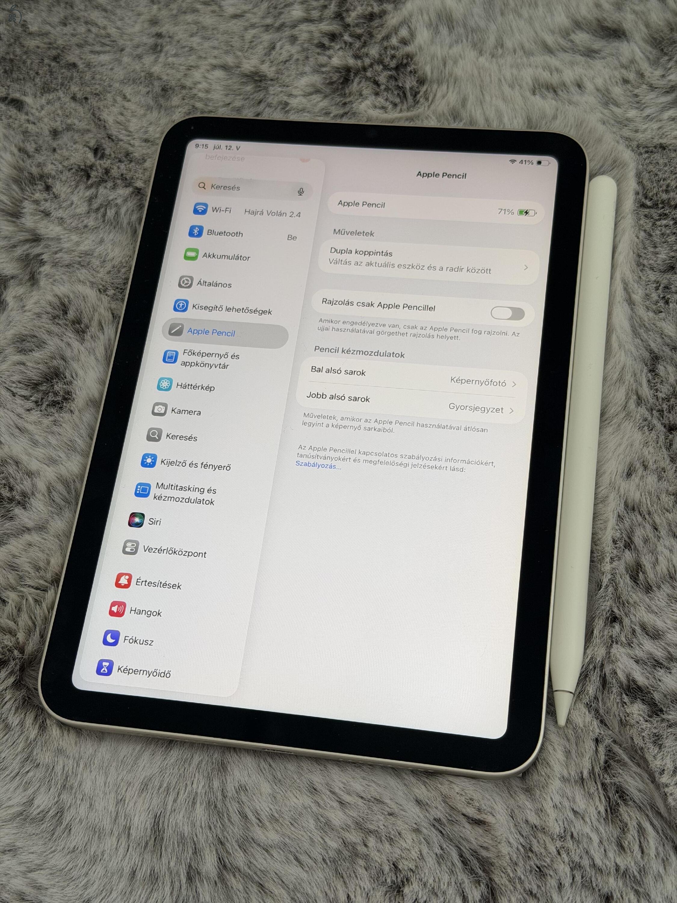 Apple iPad Mini 6. Generáció 256GB Wifi Space Gray + Apple Pencil 2