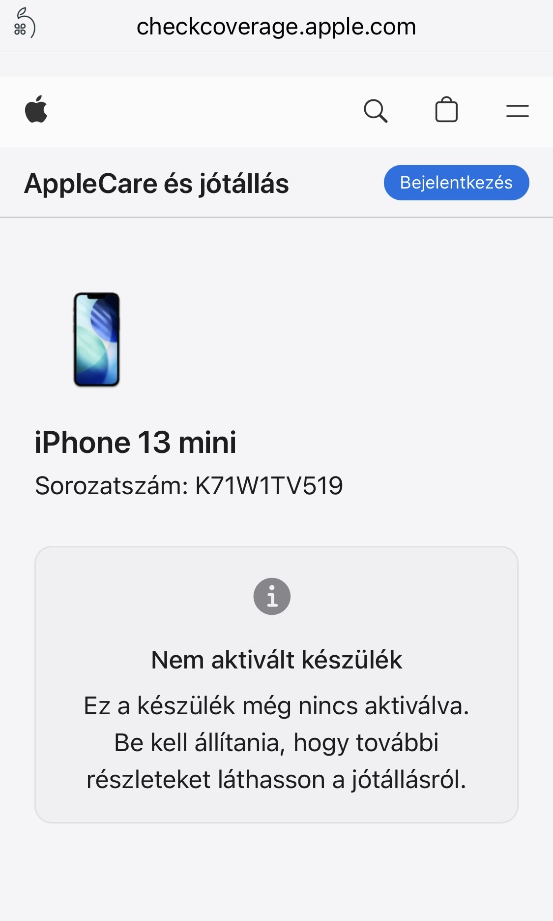 iPhone 13 Mini 128GB Bontatlan!