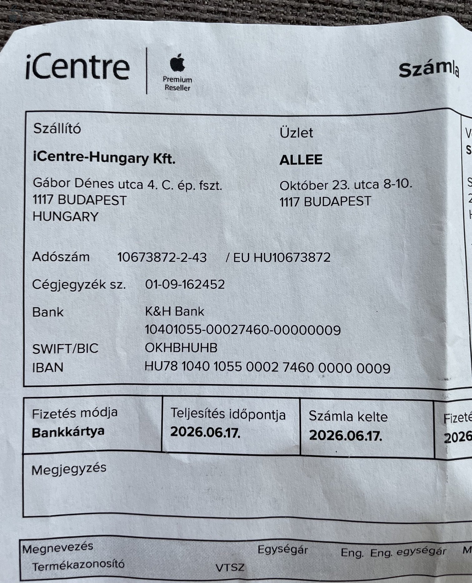 Airpods 4 ANC gyári, garanciális