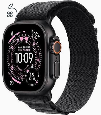 Apple Watch Ultra 3 (Fekete Titán, L-es Alpesi + plusz Oceán szíj) – 3 év iCentre garancia (2026. május)