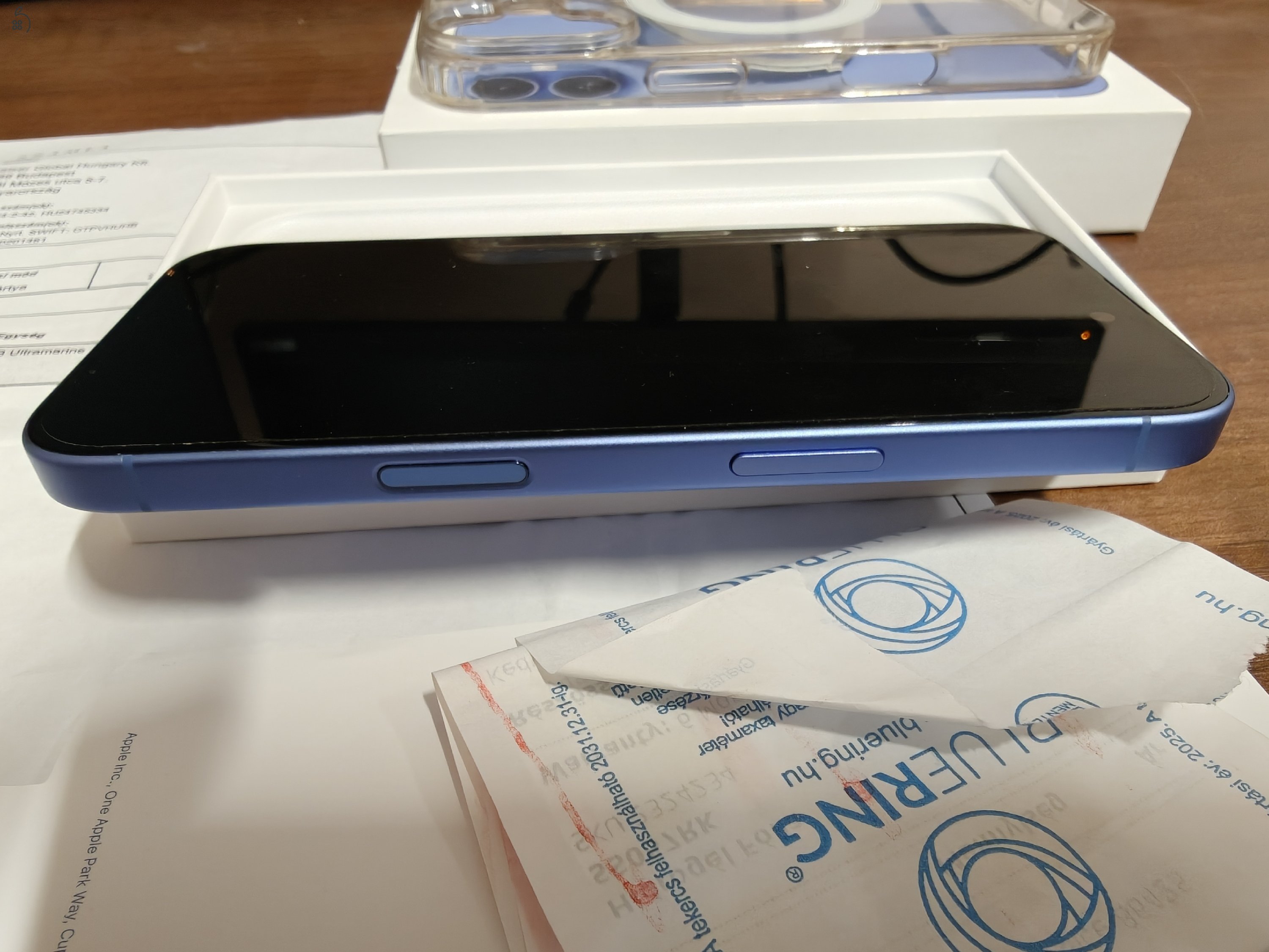 Apple iPhone 16 128GB Ultramarine Kártyafüggetlen 99%