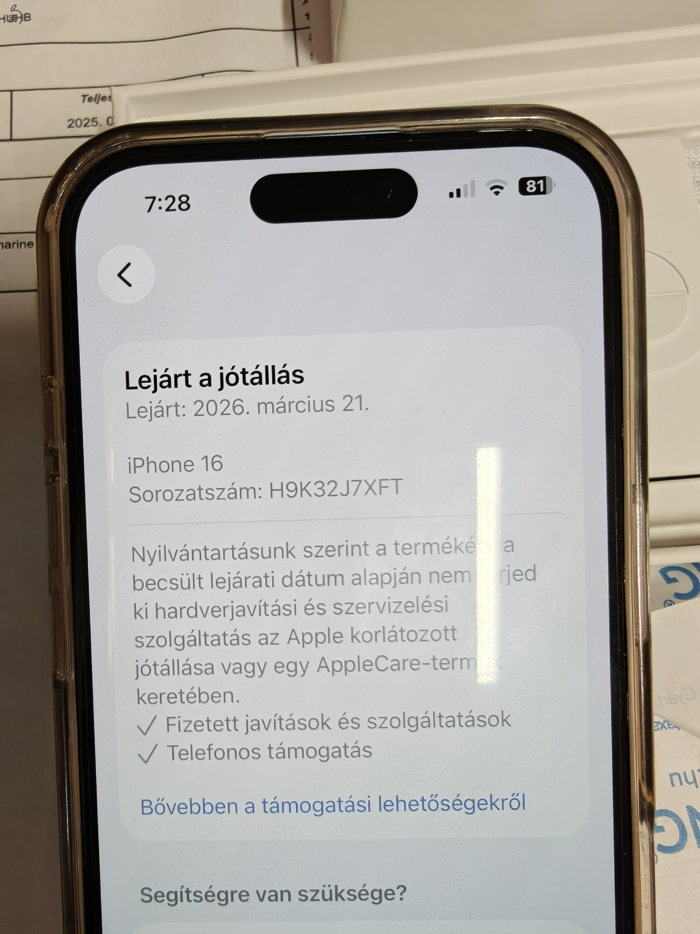Apple iPhone 16 128GB Ultramarine Kártyafüggetlen 99%