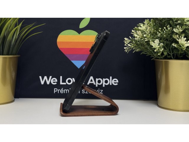 iPhone 16 Pro 128GB, Fekete Titán, Független, Számla, 2 Év Garancia, 90%