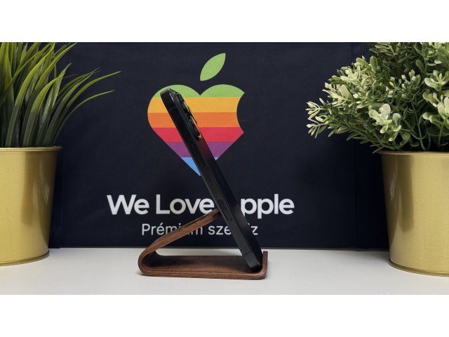 iPhone 16 Pro 128GB, Fekete Titán, Független, Számla, 2 Év Garancia, 90%