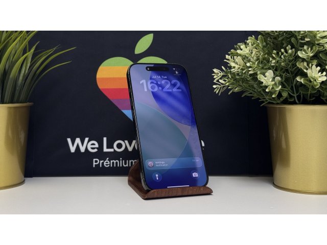 iPhone 16 Pro 128GB, Fekete Titán, Független, Számla, 2 Év Garancia, 100%