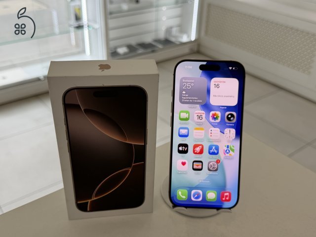 iPhone 16 Pro 256GB Független Mint Az Új/1 hónap gar./Akku 90%/p4949