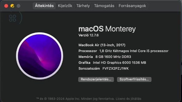 MacBook Air 13” 2017 – i5 / 8 GB RAM / 128 GB SSD