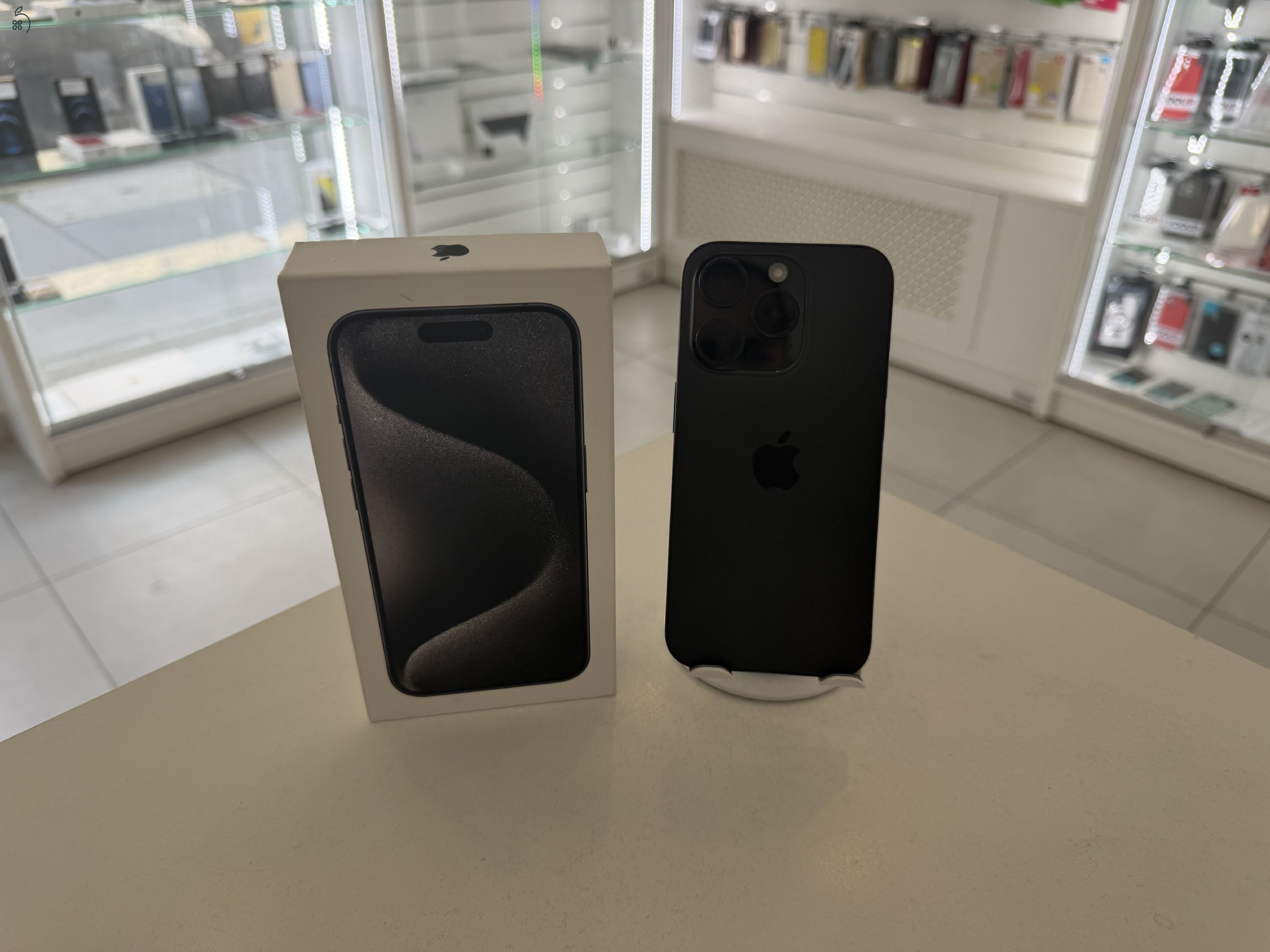 iPhone 15 Pro 128GB Független Megkímélt/1 hónap gar./Akku 83%/p4952