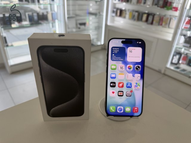 iPhone 15 Pro 128GB Független Megkímélt/1 hónap gar./Akku 83%/p4952