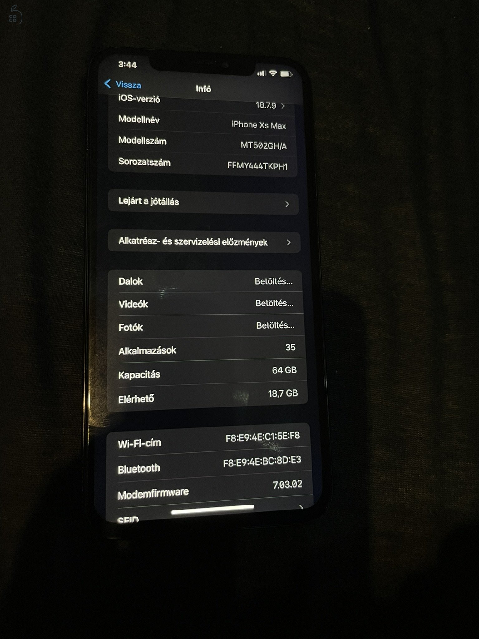 AKI KAPJA! iPhone Xs Max Fekete 