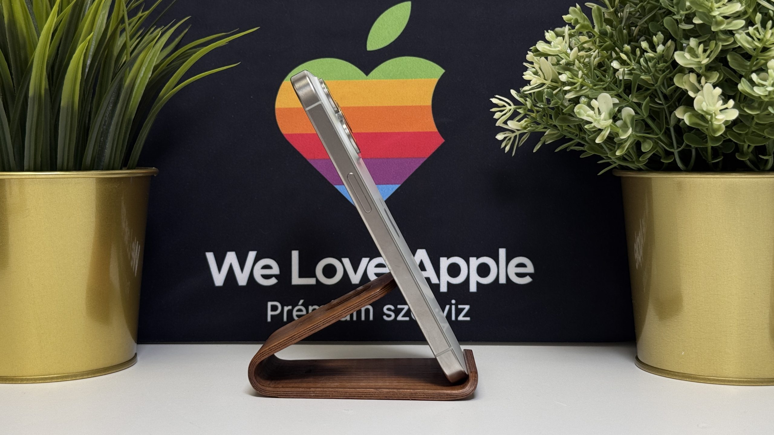 iPhone 15 Pro 128GB, Fehér Titán, Független, Számla, 2 Év Garancia, 100%