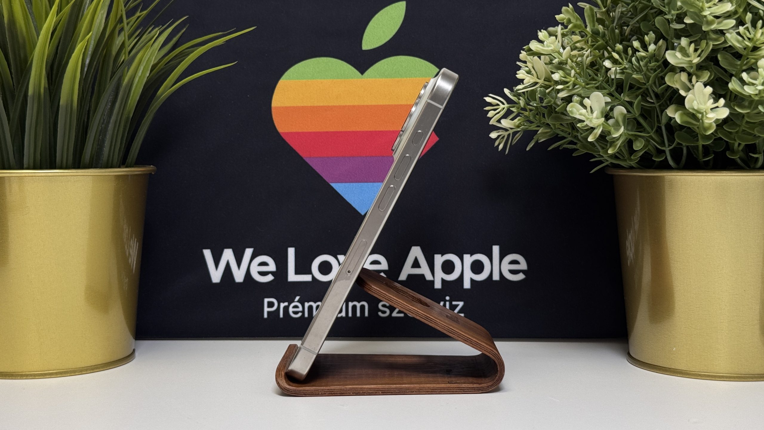 iPhone 15 Pro 128GB, Fehér Titán, Független, Számla, 2 Év Garancia, 100%