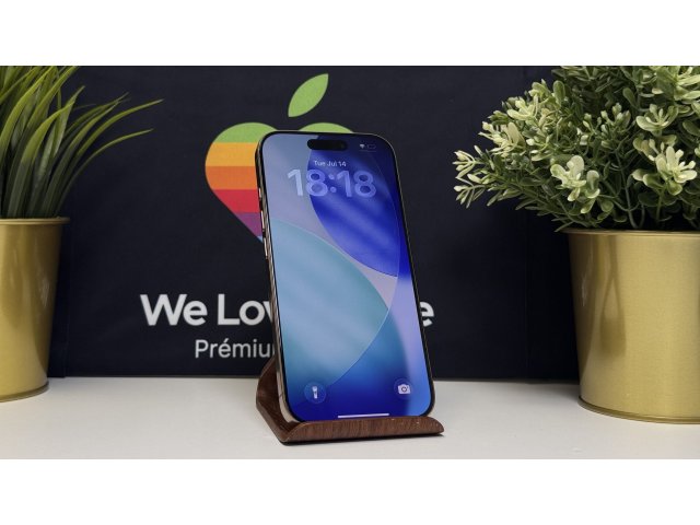 iPhone 16 Pro 256GB, Sivatagszínű Titán, Független, Számla, 2 Év Garancia, 88%