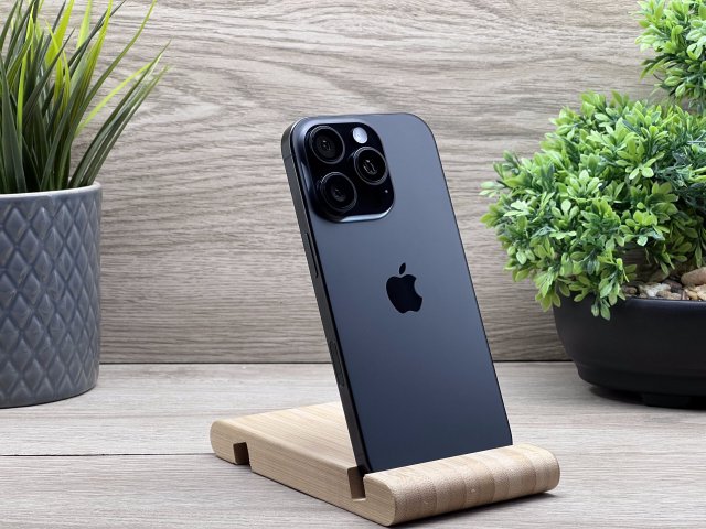 Hibátlan iPhone 16 Pro Black titanium 128GB 2 ÉV Garanciával 98%