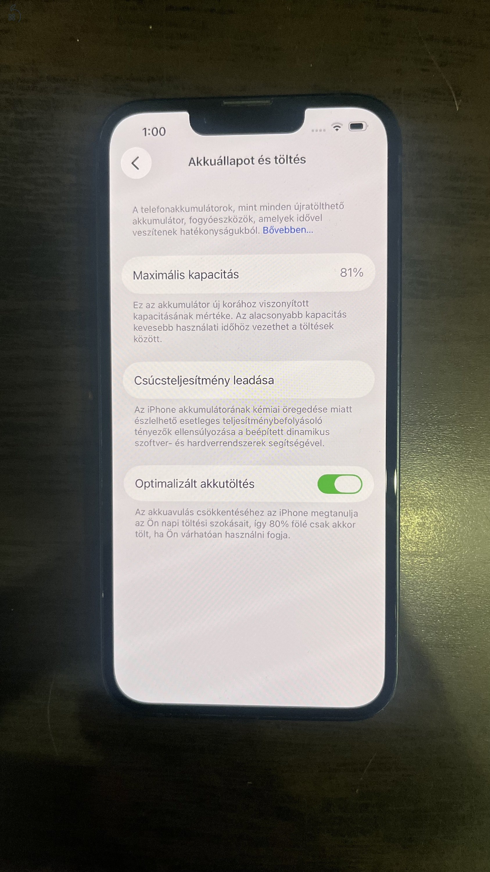 Iphone 14 128GB Midnight eladó