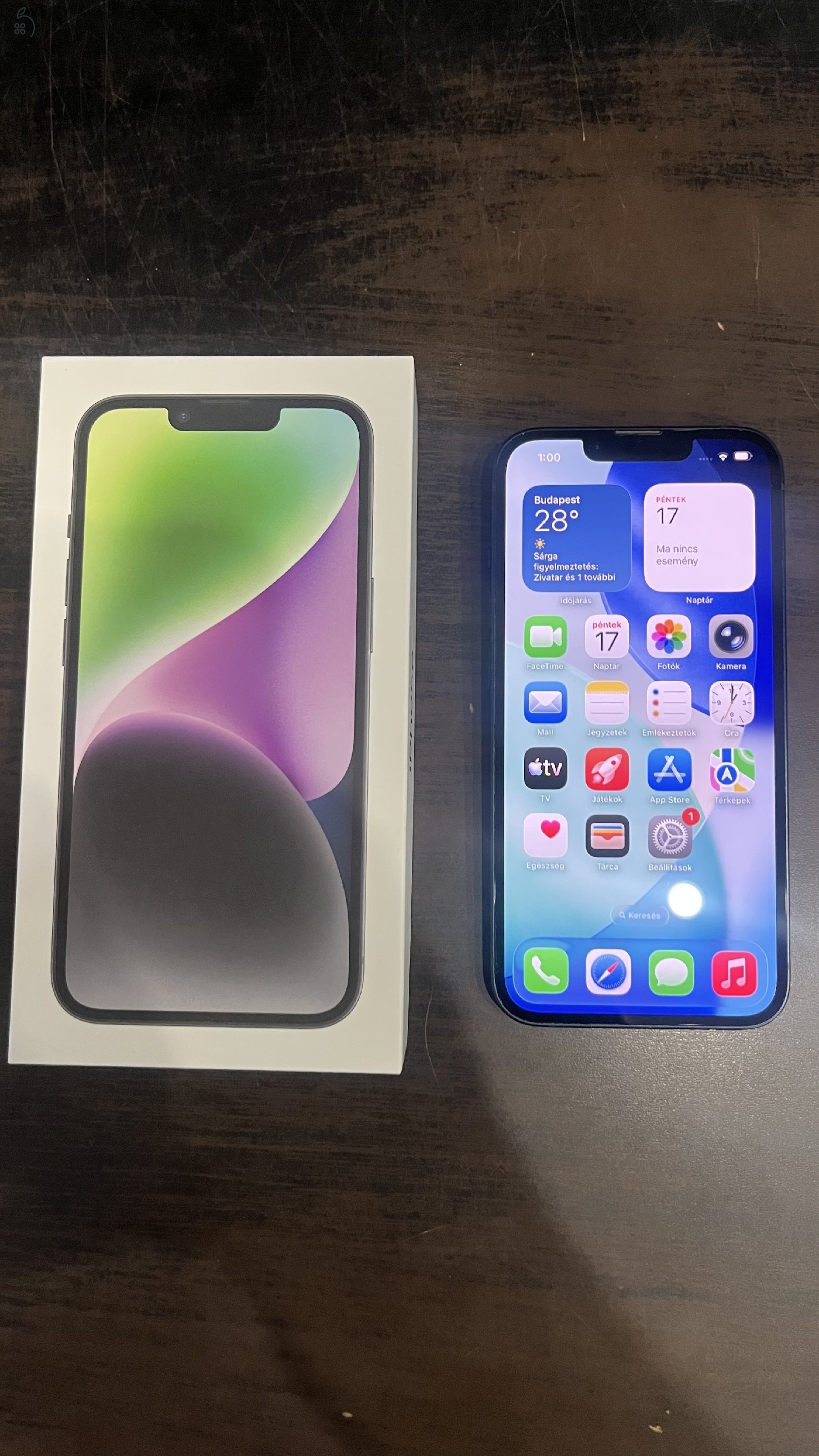 Iphone 14 128GB Midnight eladó