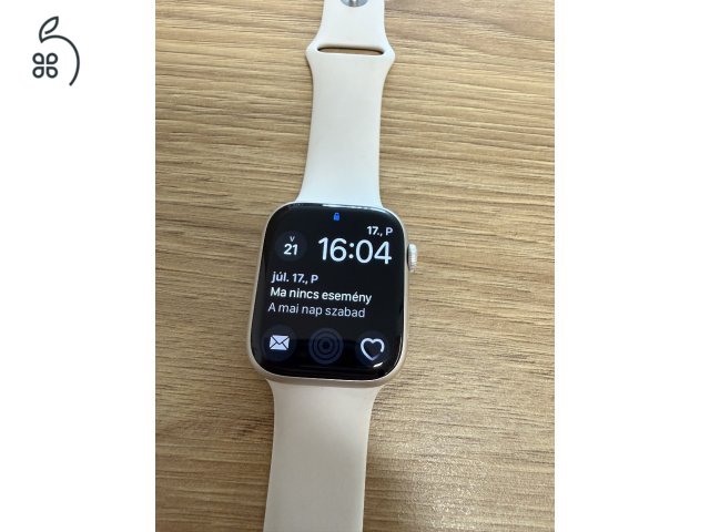 Apple Watch S9 GPS 45mm starlight szín