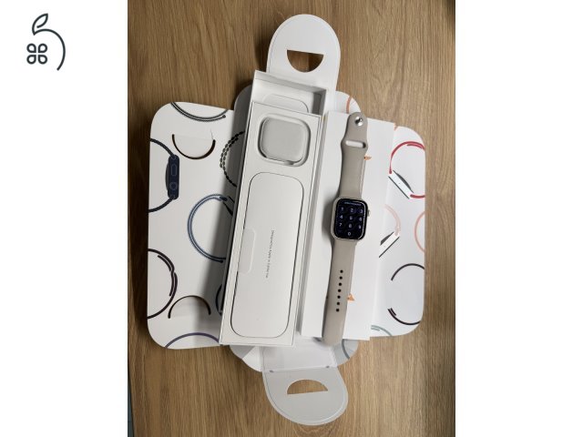 Apple Watch S9 GPS 45mm starlight szín