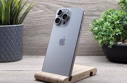 iPhone 15 Pro Max Natural Titanium 512GB E-sim 2 ÉV Garanciával 93%