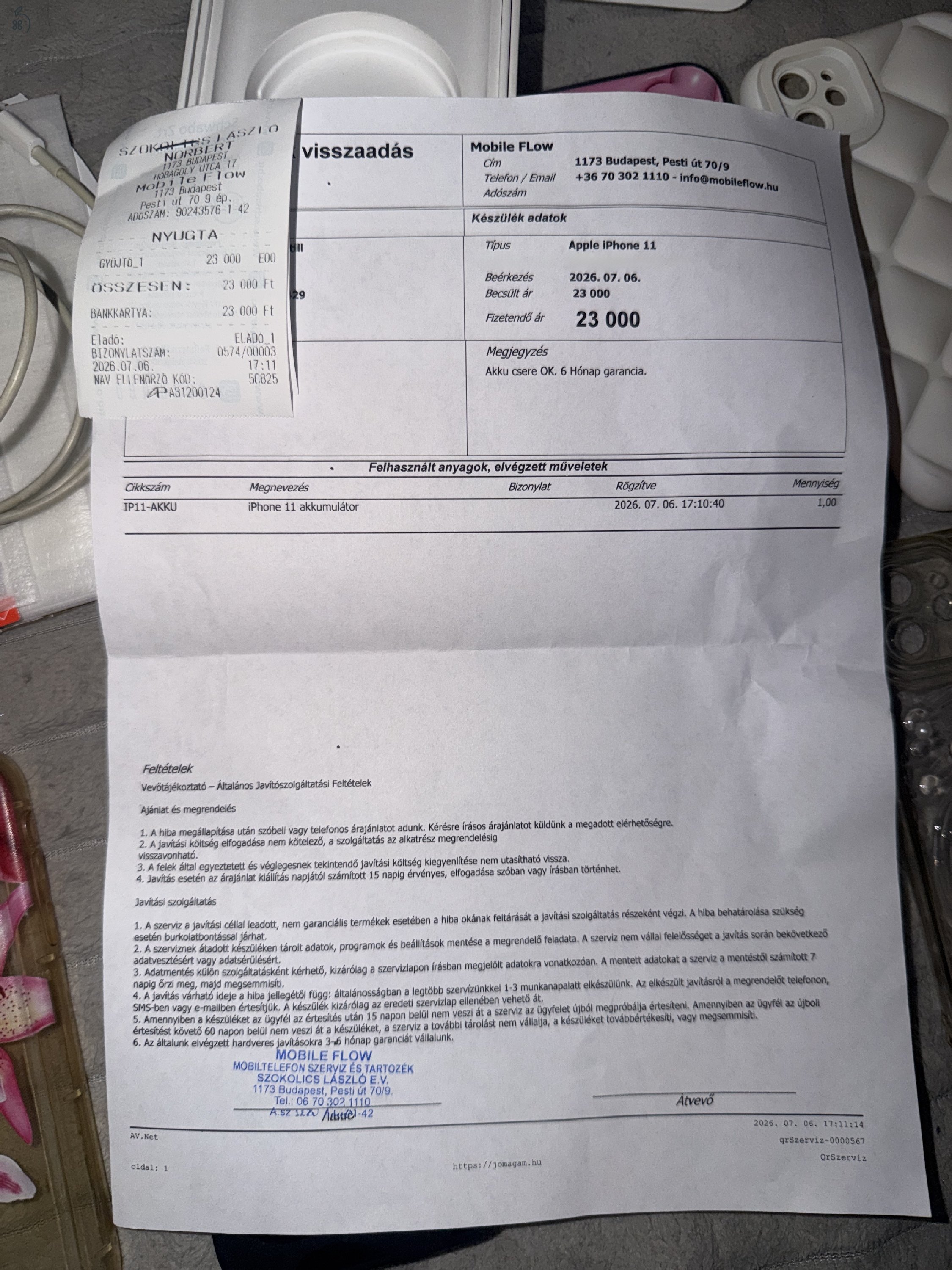 Apple Iphone 11 White 64GB /Független/