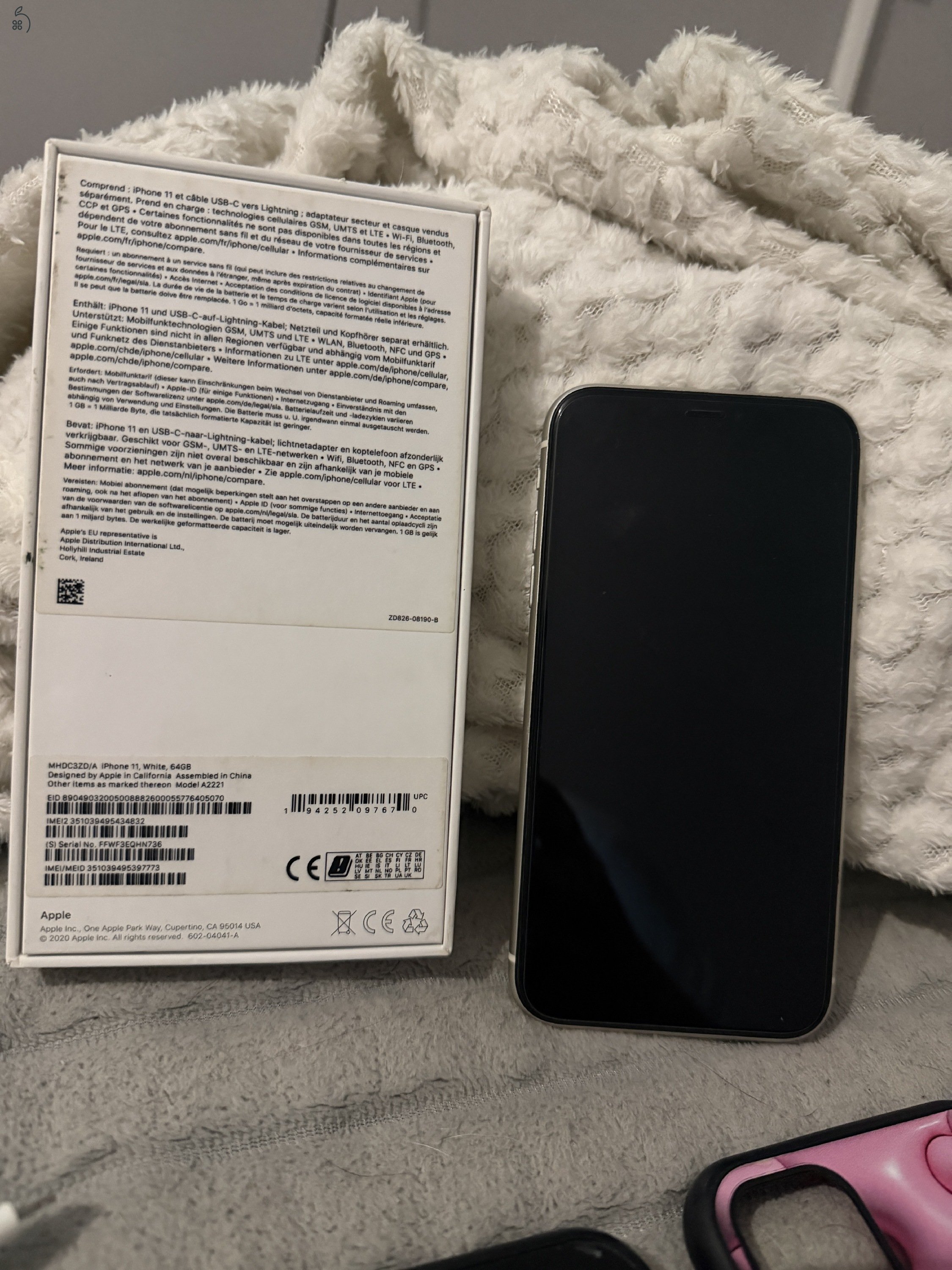 Apple Iphone 11 White 64GB /Független/