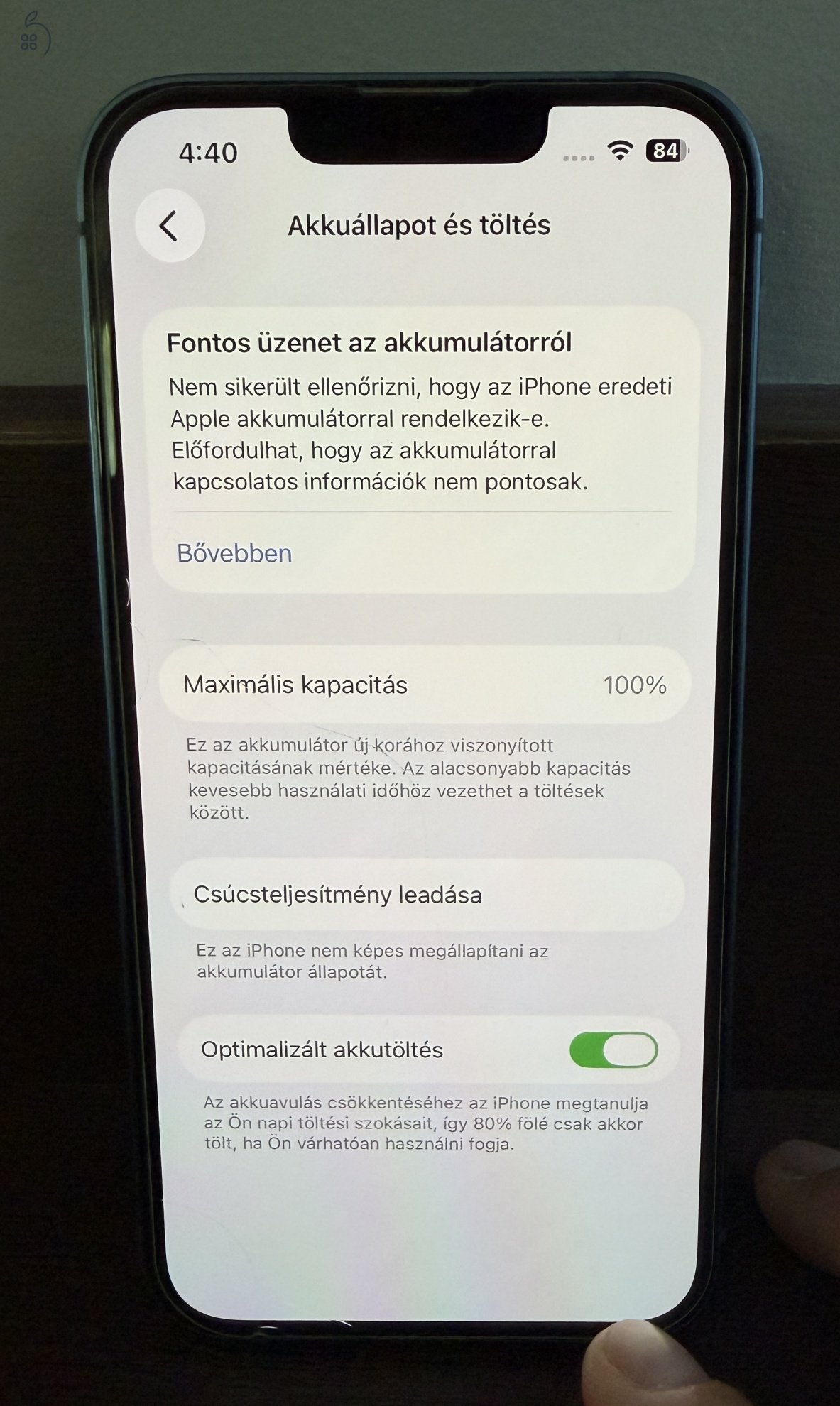 iPhone 13 Blue 256GB hálózatfüggetlen