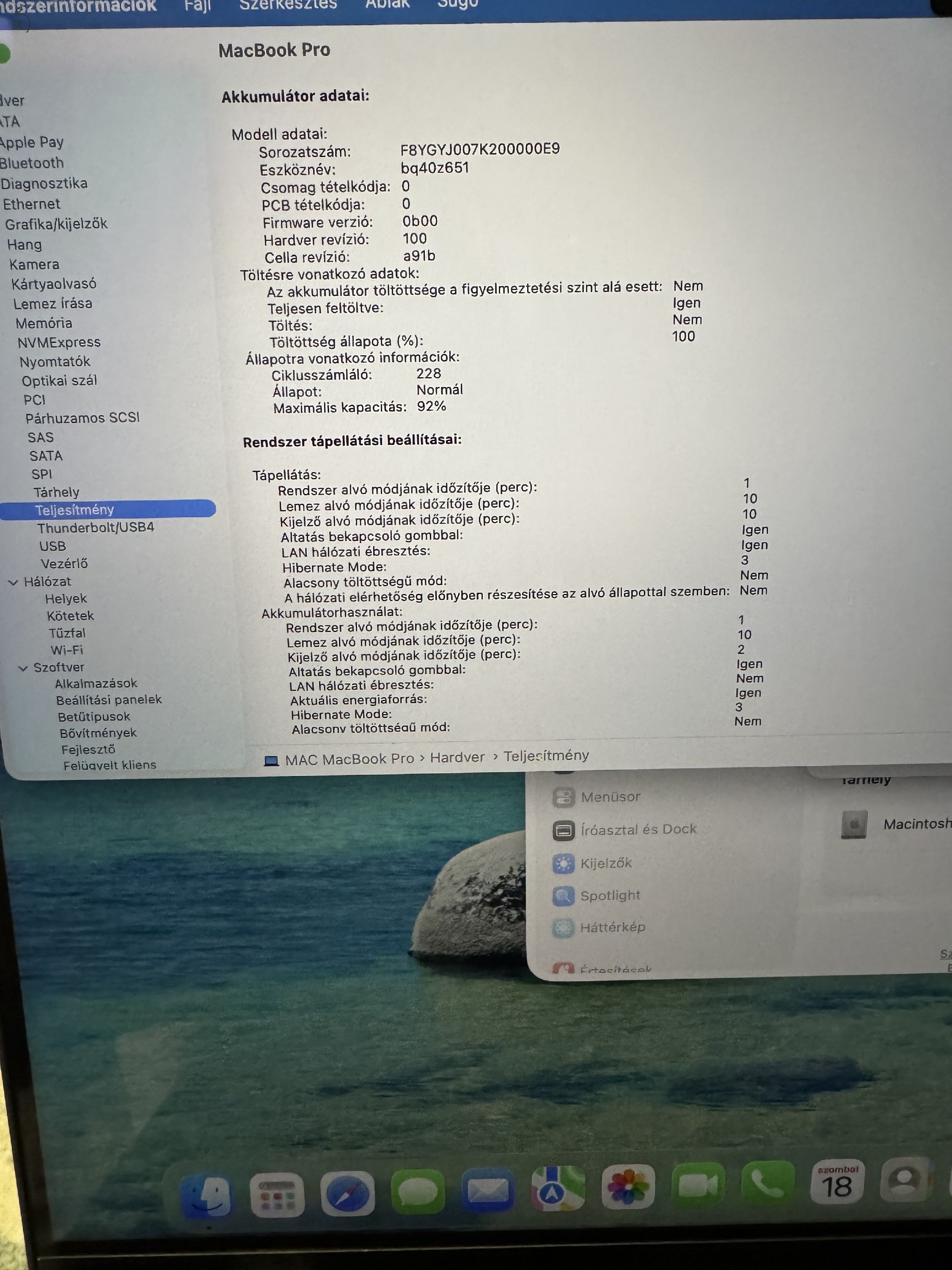 MacBook PRO 16” M3 Pro Chip 18GB/512GB akku 92% fulldoboz