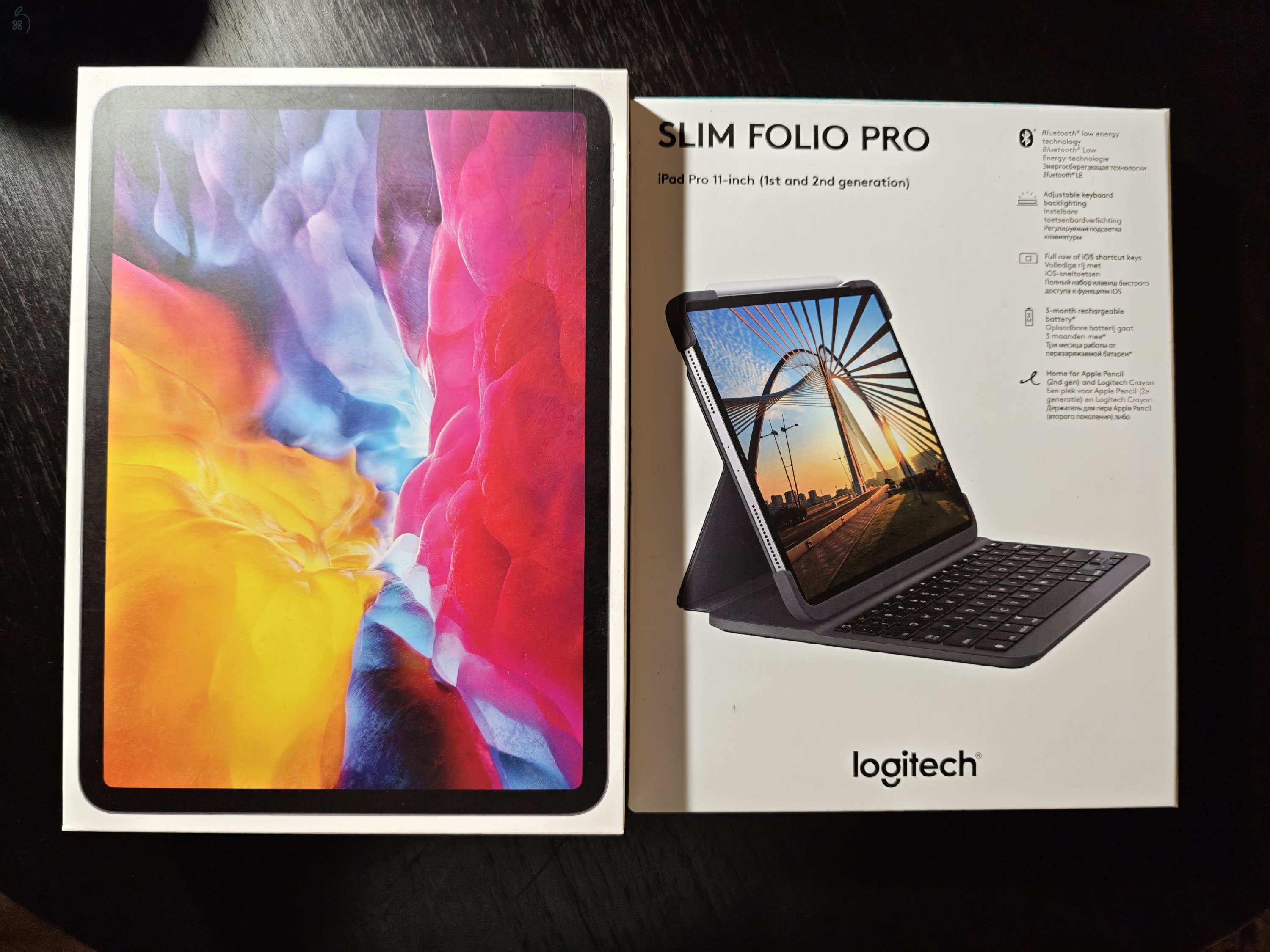 Ipad Pro 2020 11' + Logitech Slim Folio Pro billentyűzet + tok